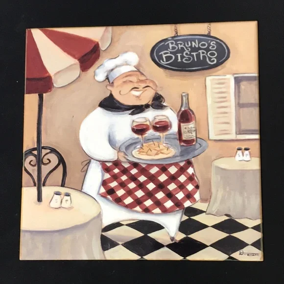 Bruno’s Bistro Wall decoration 8”X8” - Picture 2 of 7